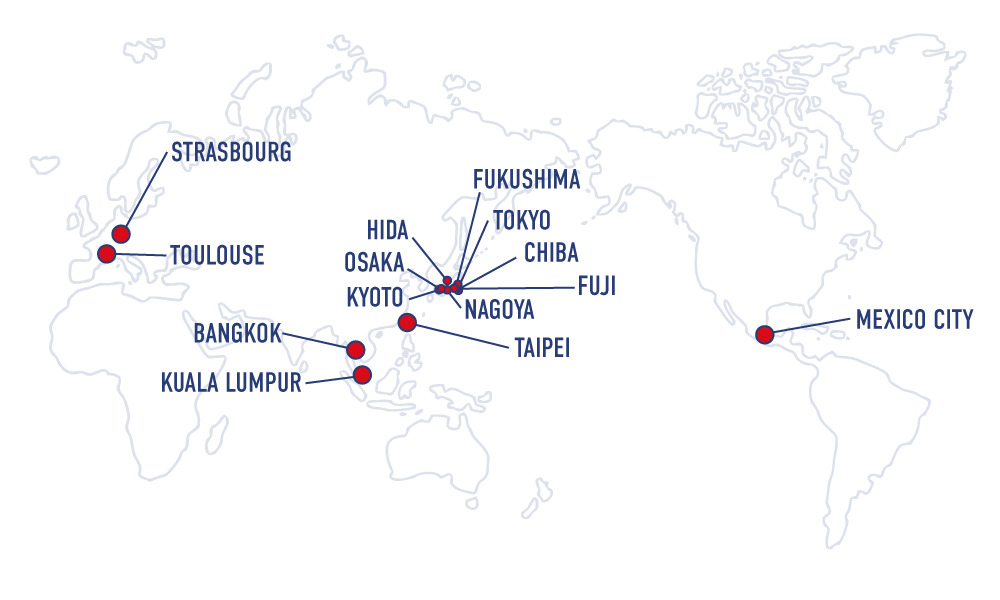 Fabcafe Branches Map