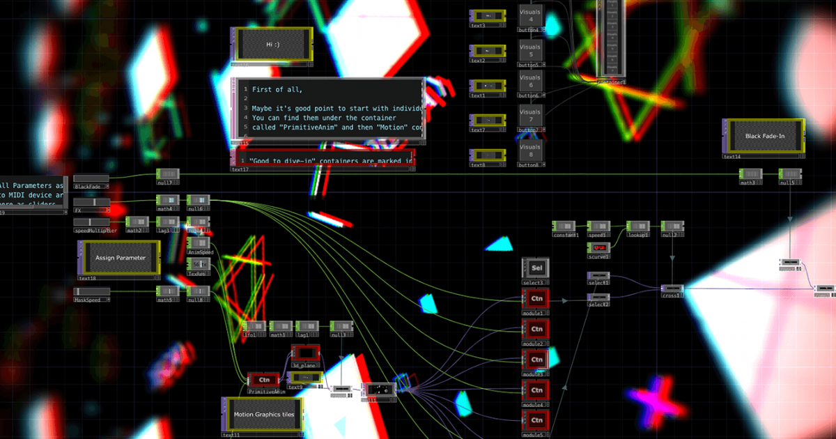 ビジュアルプログラミング環境 TouchDesigner のノンプログラマ向け